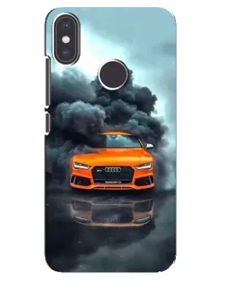 Чехол для Xiaomi Mi A2 с картинкой «Audi в облаках дыма» Чехол для Xiaomi Mi A2 с картинкой «Audi в облаках дыма»