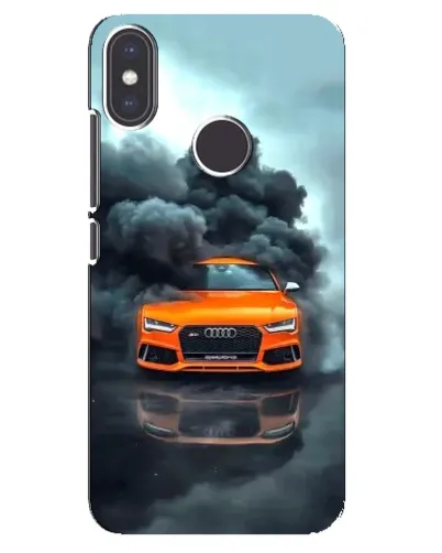 Чехол для Xiaomi Mi A2 с картинкой «Audi в облаках дыма»