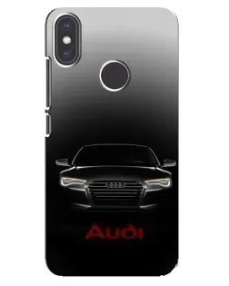Чехол для Xiaomi Mi A2 с картинкой «Audi — градиентный контур» Чехол для Xiaomi Mi A2 с картинкой «Audi — градиентный контур»