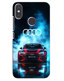 Чехол для Xiaomi Mi A2 с картинкой «Audi Sport — неон» Чехол для Xiaomi Mi A2 с картинкой «Audi Sport — неон»