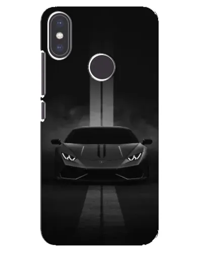 Чехол для Xiaomi Mi A2 с картинкой «Lamborghini симметрия дорог»
