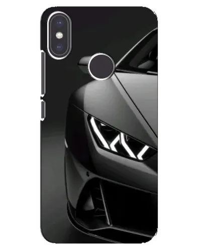 Чехол для Xiaomi Mi A2 с картинкой «Lamborghini фары детализация»