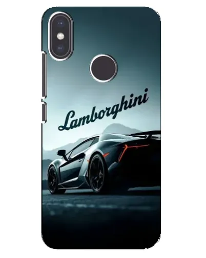Чехол для Xiaomi Mi A2 с картинкой «Классическая надпись Lamborghini»