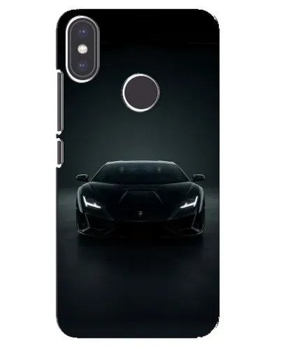 Чехол для Xiaomi Mi A2 с картинкой «Черный Lamborghini Aventador»