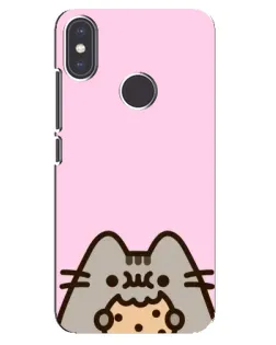 Чехол для Xiaomi Mi A2 с картинкой «Pusheen и печенье» Чехол для Xiaomi Mi A2 с картинкой «Pusheen и печенье»