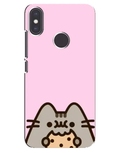 Чехол для Xiaomi Mi A2 с картинкой «Pusheen и печенье»