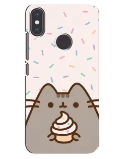 Чехол для Xiaomi Mi A2 с картинкой «Пушин с кексом» Чехол для Xiaomi Mi A2 с картинкой «Пушин с кексом»