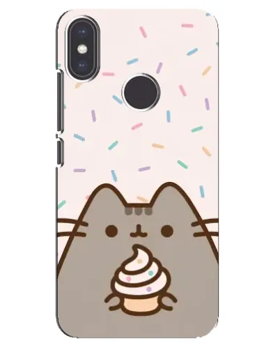 Чехол для Xiaomi Mi A2 с картинкой «Пушин с кексом»