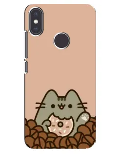 Чехол для Xiaomi Mi A2 с картинкой «Кофейный Пушин» Чехол для Xiaomi Mi A2 с картинкой «Кофейный Пушин»