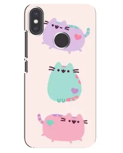 Чехол для Xiaomi Mi A2 с картинкой «Pusheen трио» Чехол для Xiaomi Mi A2 с картинкой «Pusheen трио»