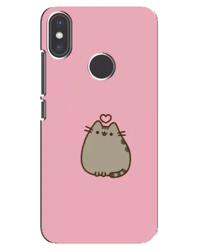 Чехол для Xiaomi Mi A2 с картинкой «Pusheen сердце»