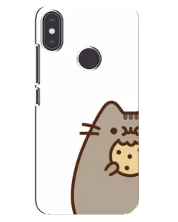 Чехол для Xiaomi Mi A2 с картинкой «Пушин с печеньем»
