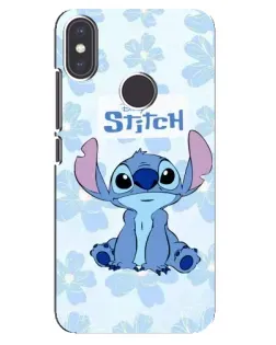 Чехол для Xiaomi Mi A2 с картинкой «Stitch среди цветов»