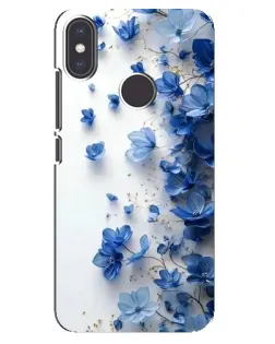 Чохол для Xiaomi Mi A2 з картинкою «Блакитний квітковий каскад»