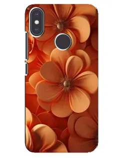 Чохол для Xiaomi Mi A2 з картинкою «Помаранчева макро квітка»