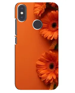 Чохол для Xiaomi Mi A2 з картинкою «Помаранчеві гербери»