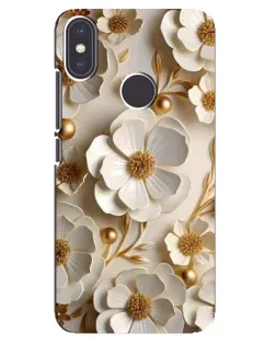 Чохол для Xiaomi Mi A2 з картинкою «Білі паперові квіти»