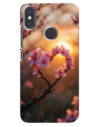 Чохол для Xiaomi Mi A2 з картинкою «Рожевий цвіт сердечко на тлі заходу» Чохол для Xiaomi Mi A2 з картинкою «Рожевий цвіт сердечко на тлі заходу»