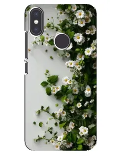 Чохол для Xiaomi Mi A2 з картинкою «Гілка дрібних білих квітів»