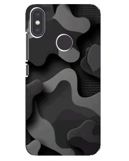 Чехол для Xiaomi Mi A2 с картинкой «Темный абстрактный камуфляж» Чехол для Xiaomi Mi A2 с картинкой «Темный абстрактный камуфляж»