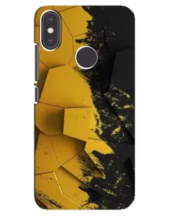 Чехол для Xiaomi Mi A2 с картинкой «Золотые осколки геометрии» Чехол для Xiaomi Mi A2 с картинкой «Золотые осколки геометрии»