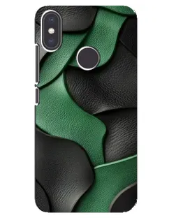 Чехол для Xiaomi Mi A2 с картинкой «Зеленые кожаные волны» Чехол для Xiaomi Mi A2 с картинкой «Зеленые кожаные волны»