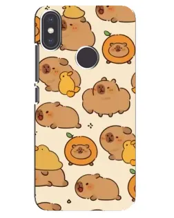 Чехол для Xiaomi Mi A2 с картинкой «Капибары с апельсинами» Чехол для Xiaomi Mi A2 с картинкой «Капибары с апельсинами»