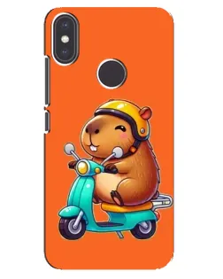 Чехол для Xiaomi Mi A2 с картинкой «Капибара на скутере» Чехол для Xiaomi Mi A2 с картинкой «Капибара на скутере»