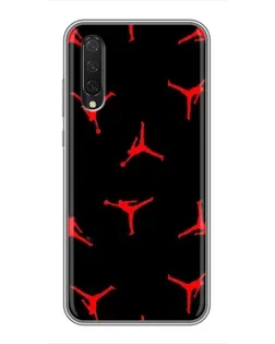 Чехол для Xiaomi Mi A3 с картинкой «Jordan Red Pattern»