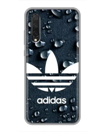 Чехол для Xiaomi Mi A3 с картинкой «Adidas Trefoil Blue»