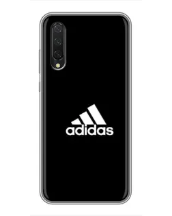 Чехол для Xiaomi Mi A3 с картинкой «Черная классика Adidas»