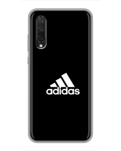 Чехол для Xiaomi Mi A3 с картинкой «Черная классика Adidas»