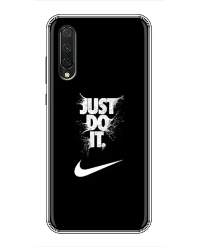 Чехол для Xiaomi Mi A3 с картинкой «Текстовый принт Nike»