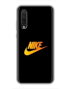 Чехол для Xiaomi Mi A3 с картинкой «Золотой логотип Nike»