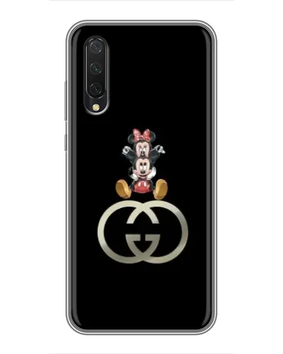 Чехол для Xiaomi Mi A3 с картинкой «Минни Маус на лого»