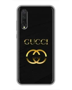Чохол для Xiaomi Mi A3 з картинкою «Золотий логотип Gucci»