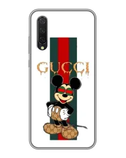 Чохол для Xiaomi Mi A3 з картинкою «Міккі Маус Gucci — смуги»