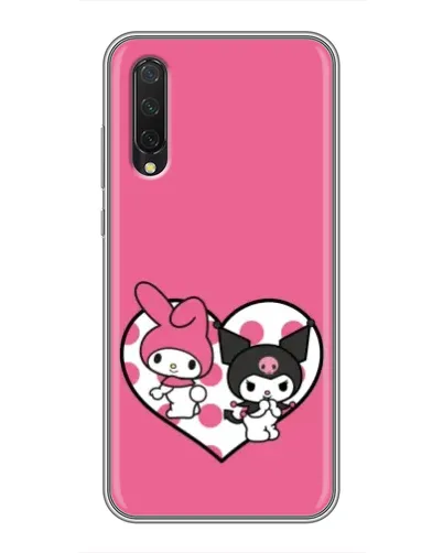 Чехол для Xiaomi Mi A3 с картинкой «Kuromi и My Melody»