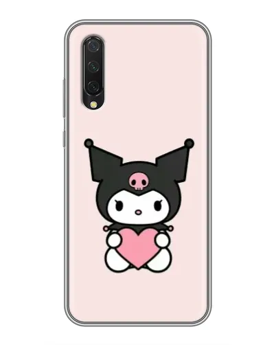 Чехол для Xiaomi Mi A3 с картинкой «Kuromi и сердце»