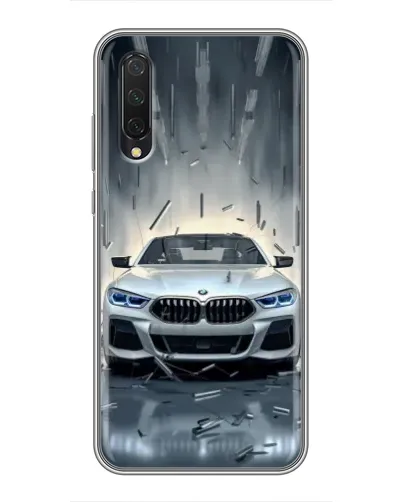 Чехол для Xiaomi Mi A3 с картинкой «BMW в свете фар»