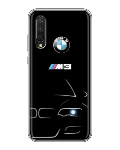 Чехол для Xiaomi Mi A3 с картинкой «Минималистичный принт BMW M3»