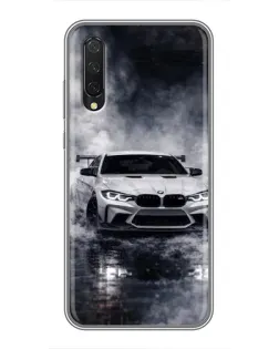 Чехол для Xiaomi Mi A3 с картинкой «BMW сквозь туман» Чехол для Xiaomi Mi A3 с картинкой «BMW сквозь туман»