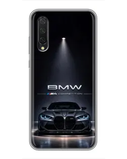 Чехол для Xiaomi Mi A3 с картинкой «BMW сквозь ночной город» Чехол для Xiaomi Mi A3 с картинкой «BMW сквозь ночной город»