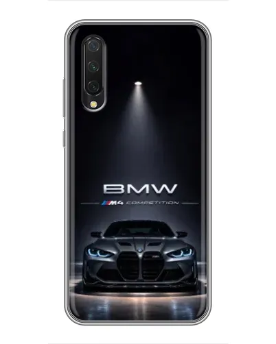 Чехол для Xiaomi Mi A3 с картинкой «BMW сквозь ночной город» Чехол для Xiaomi Mi A3 с картинкой «BMW сквозь ночной город»