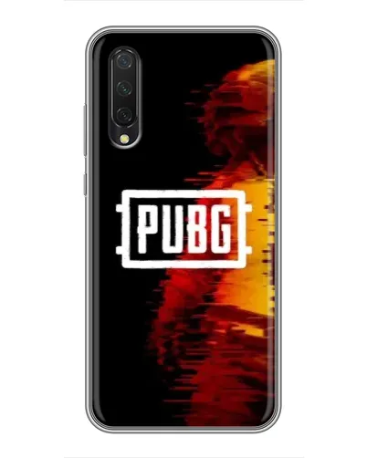 Чехол для Xiaomi Mi A3 с картинкой «Яркий логотип PUBG»