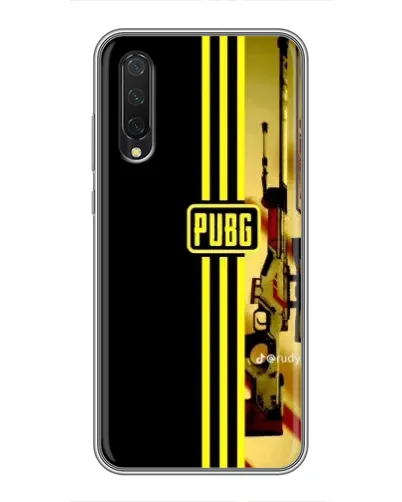 Чехол для Xiaomi Mi A3 с картинкой «PUBG — камуфляжный шлем»