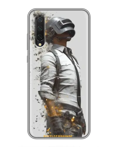 Чехол для Xiaomi Mi A3 с картинкой «PUBG — боец в пыли»