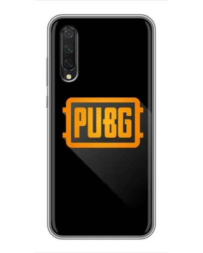 Чехол для Xiaomi Mi A3 с картинкой «PUBG — рамка лого»