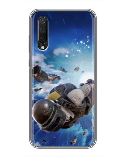 Чехол для Xiaomi Mi A3 с картинкой «Десант PUBG — прыжок»