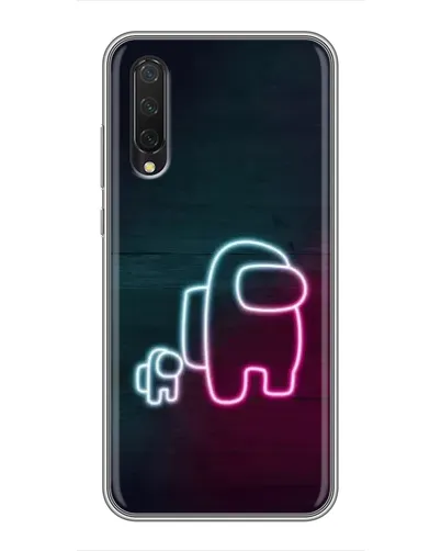 Чехол для Xiaomi Mi A3 с картинкой «Among Us неон-арт»